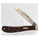 Case XX Brown Slim Line Trapper Knife