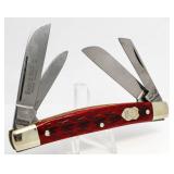 Buck Creek Red Bone 4 Blade Congress Knife