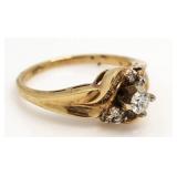 10kt Gold Briliant 1/3 ct Diamond Solitaire Ring