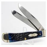 Case XX Blue Bone Large Trapper Knife