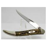Case XX Olive Bone Tiny Texas Toothpick Knife