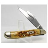 Case XX Amber Bone Tiny Trapper Knife