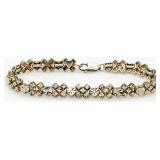 Beautiful Sterling Silver Tennis Bracelet