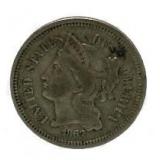 1867 3 Cent Nickel