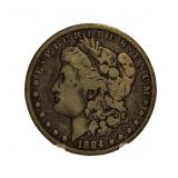 1884-O Morgan Silver Dollar