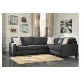 Ashley 16601 Charcoal L Shape 3 pc Sectional