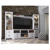 Ashley w267 Willowtown Large Entertainment Center