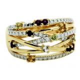 Genuine Gemstone Dinner Ring