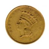 1856 Type 3 Liberty $1.00 Gold Piece