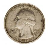 Rare 1935-S Washington Silver Quarter *Key Date