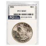 1885 MS67 Morgan Silver Dollar