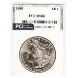 1886 MS66 Morgan Silver Dollar