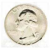 1950-D Choice BU Washington Silver Quarter