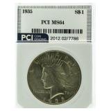 1935 MS64 Peace Silver Dollar *KEY Date