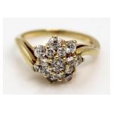 14kt Gold Elegant 1.00 ct Diamond Estate Ring