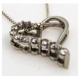 10kt Gold Diamond Heart Pendant