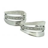 Diamond Accent Hoop Earrings