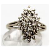 10kt Gold Elegant 1.00 ct Diamond Cocktail Ring