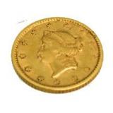 1851 Type 1 Liberty $1.00 Gold Piece