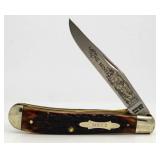 Schrade The Miner Bone Handle Slim Line Trapper