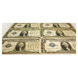 Collection (6) 1928.B Funny Back Silver Certs