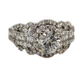 18kt Gold Round Brilliant 2.43 ct Diamond Ring