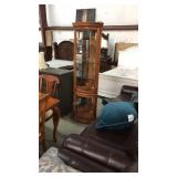 Solid Oak Corner China Cabinet (estate)