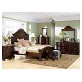 Ashley North Shore 5 pc King Panel Bedroom Suite