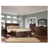 Ashley Porter 5 pc King Sleigh Bedroom Suite