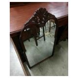 Mahogany Hanging Mirror - Matches 162