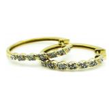 XX-Large Diamond Hoop Earrings