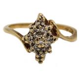 10kt Gold Diamond Dinner Ring