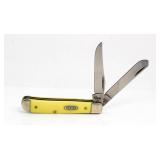 Case XX Yellow Handle Mini Trapper Knife