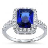 Emerald Cut 2.50 ct Sapphire Solitaire Ring