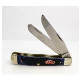 Case XX Blue Bone Large Trapper Knife