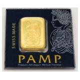 PAMP Assay .999 1 Gram Pure Gold Bar