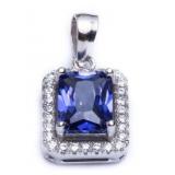 Radiant 1.00 ct Tanzanite Pendant