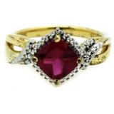 Ruby & Diamond Dinner Ring