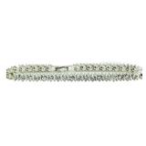 Brilliant 6.50 ct White Topaz Tennis Bracelet