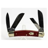 Buck Creek Red 4 Blade Congress Knife