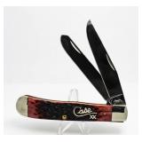 Case XX Raspberry Jigged Bone Large Trapper