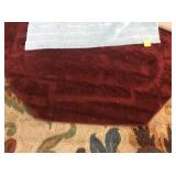 5 X 5 Burgundy Octagon Rug