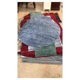 5 x 5 Round Medium Blue Rug