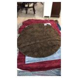 5x5 Chocolate Round Rug