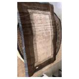 5 x 8 Medium Brown Non Skid Rug