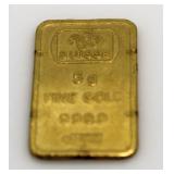 Suisse .999 Pure Gold 5 Gram Bar