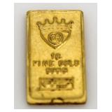 Italy .999 Pure Gold 1 Gram Bar