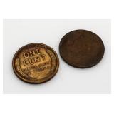 (2) 1910 & 1910-S Lincoln Cents *Better