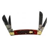 Boker Big Red Bone 4 Blade Congress Knife