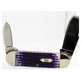 Case XX Purple Bone Elephant Toe Knife